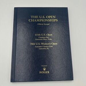 2015 US Open Championships Official Annual Rolex Chambers Bay Golf Book Navy